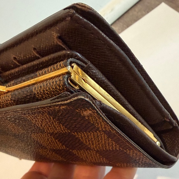 Authentic Louis Vuitton Damier Ebene French Purse Wallet - Picture 7 of 9